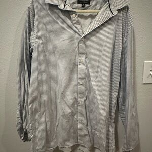 Banana Republic Blue Patterned Slim Fit Shirt